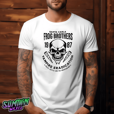 Alan - Frog Brothers Vampire - White Premium T-Shirt - The Lost Boys Inspired - Sumthin Wicked Exclusive - Goblin Wood