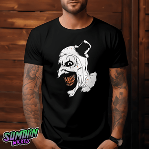 Art Smile - Black Premium T-Shirt - Terrifier Inspired - Sumthin Wicked Exclusive - Goblin Wood