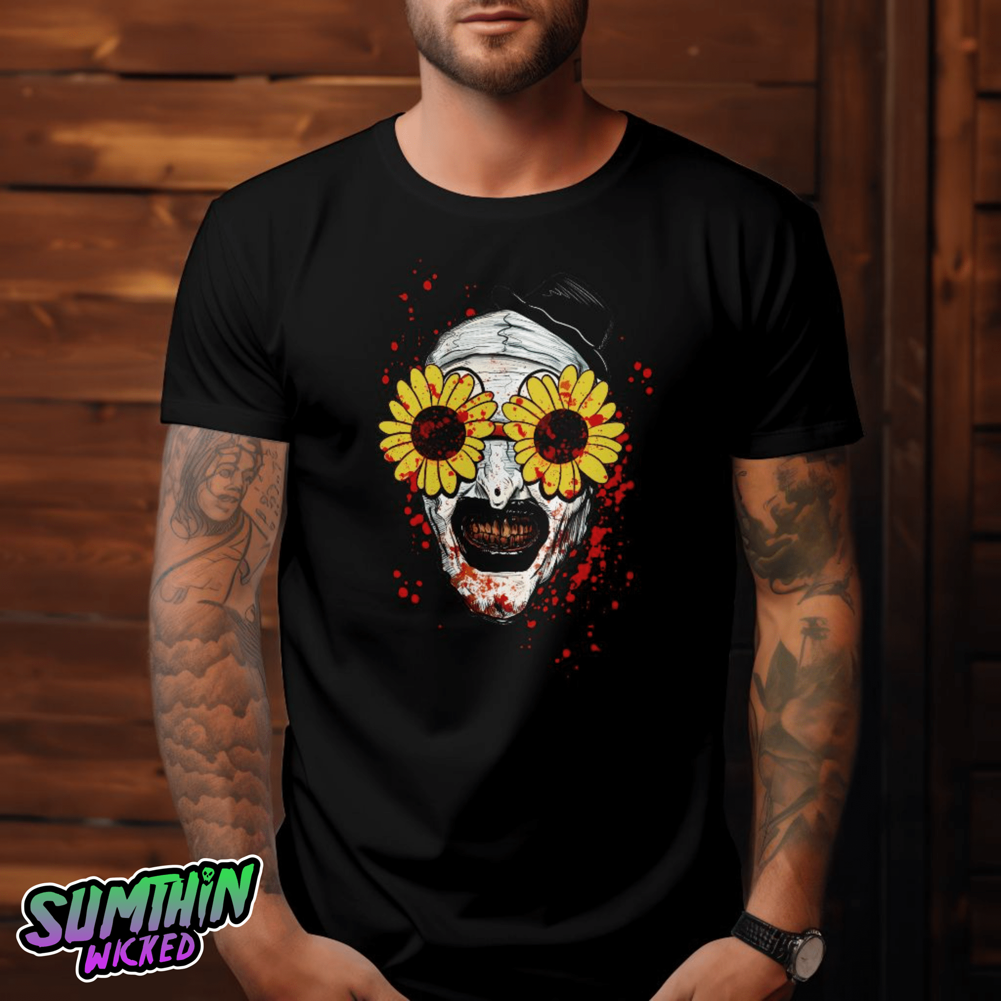 Arty - Black Premium T-Shirt - Terrifier Inspired - Sumthin Wicked Exclusive - Goblin Wood