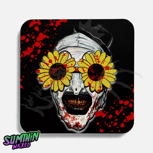 Arty - Drinks Coaster - Terrifier Inspired - Sumthin Wicked Exclusive - Goblin Wood