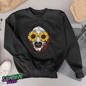 Arty - Premium Crew Neck Sweatshirt - Terrifier Inspired - Sumthin Wicked Exclusive - Goblin Wood