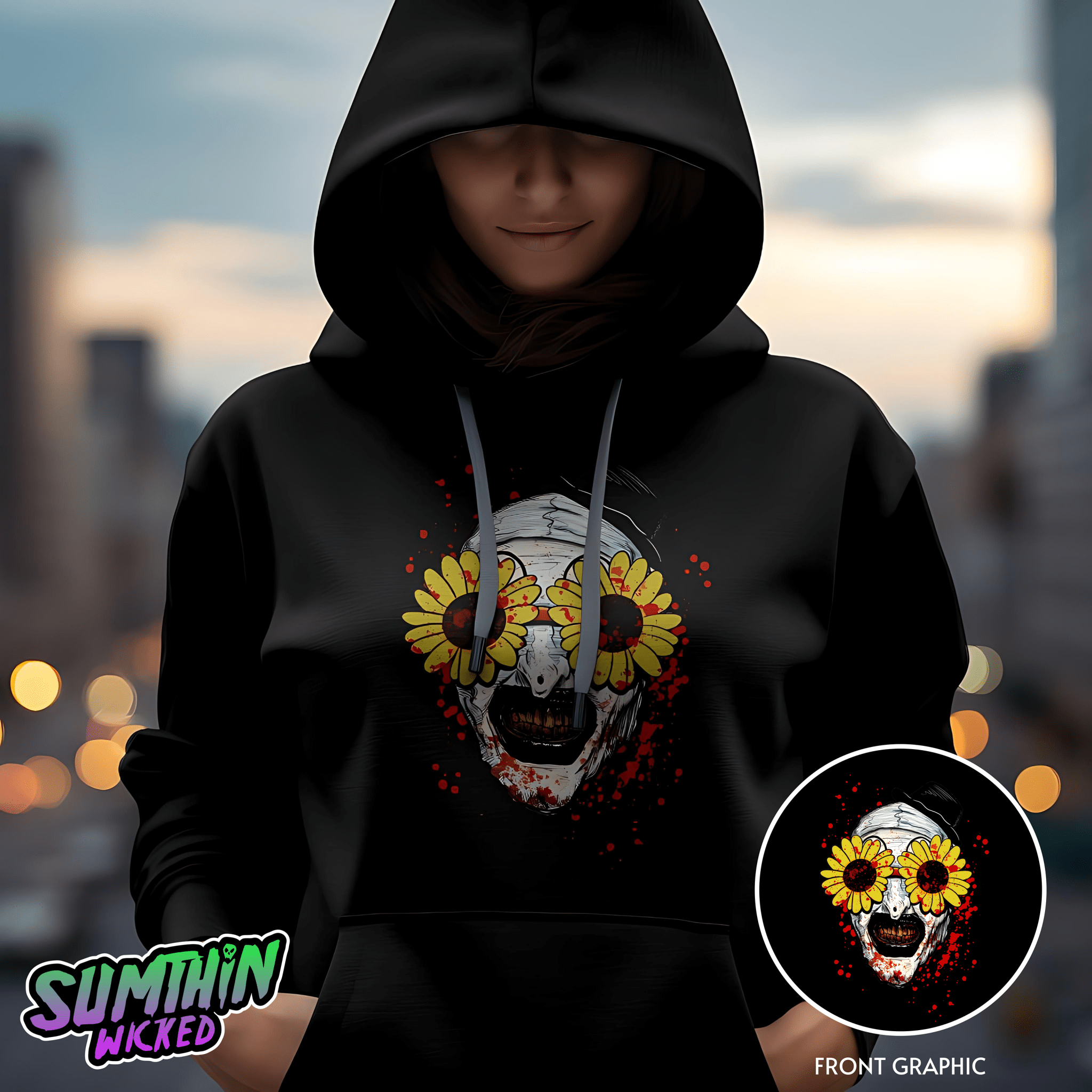 Arty - Premium Hoody - Terrifier Inspired - Sumthin Wicked Exclusive - Goblin Wood