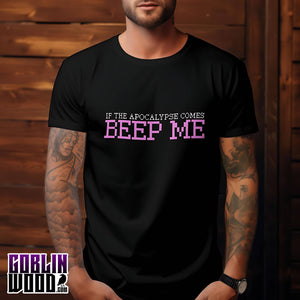 Beep Me - Black Premium T-Shirt - Buffy Inspired - Goblin Wood Exclusive - Goblin Wood