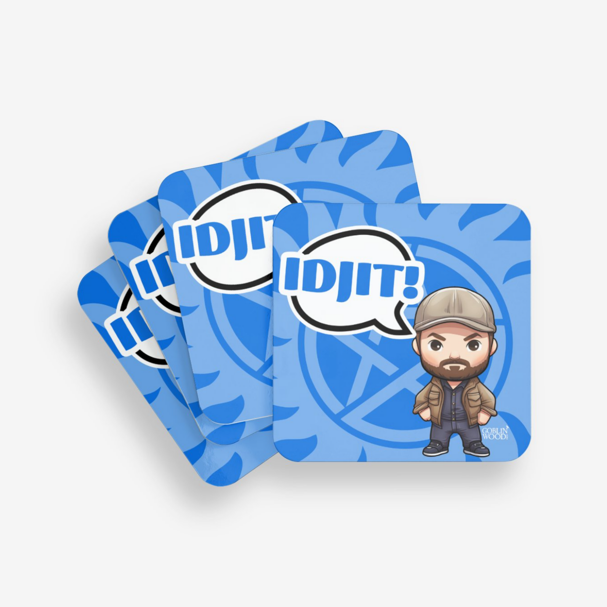 Bobby kawaii Speech Bubble Coaster - Supernatural inspired