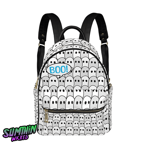 Boo! - AOP PU Mini backpack - Sumthin Wicked Original - Goblin Wood