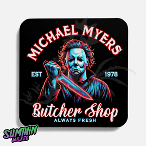 Butcher Shop - Drinks Coaster - Halloween Inspired - Sumthin Wicked Exclusive - Goblin Wood