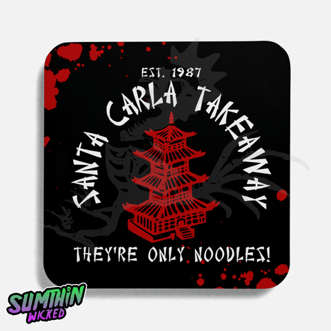 Chow Mein! - Drinks Coaster - The Lost Boys inspired - Sumthin Wicked Exclusive - Goblin Wood