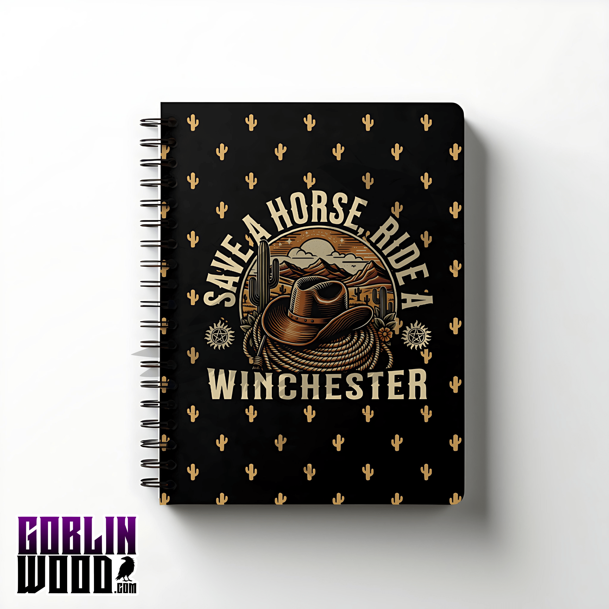 Cowboy Ride - A5 AOP Lined Notebook - Supernatural Inspired - Goblin Wood Exclusive - Goblin Wood