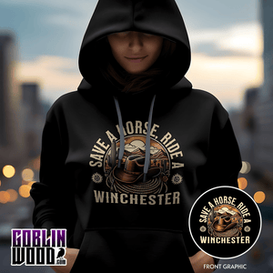 Cowboy Ride - Black Premium Hoody - Supernatural Inspired Goblin Wood Exclusive - Goblin Wood