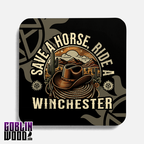 Cowboy Ride - Drinks Coaster - Supernatural Inspired - Goblin Wood Exclusive - Goblin Wood