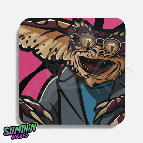 Cranium - Drinks Coaster - Gremlins Inspired - Sumthin Wicked Exclusive - Goblin Wood