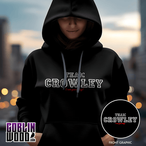 Crowley - Varsity Premium Black Hoody - Supernatural Inspired - Goblin Wood Exclusive - Goblin Wood