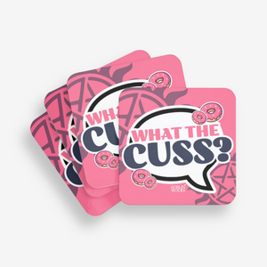 What The Cuss? Speech Bubble Coaster - Supernatural inspired