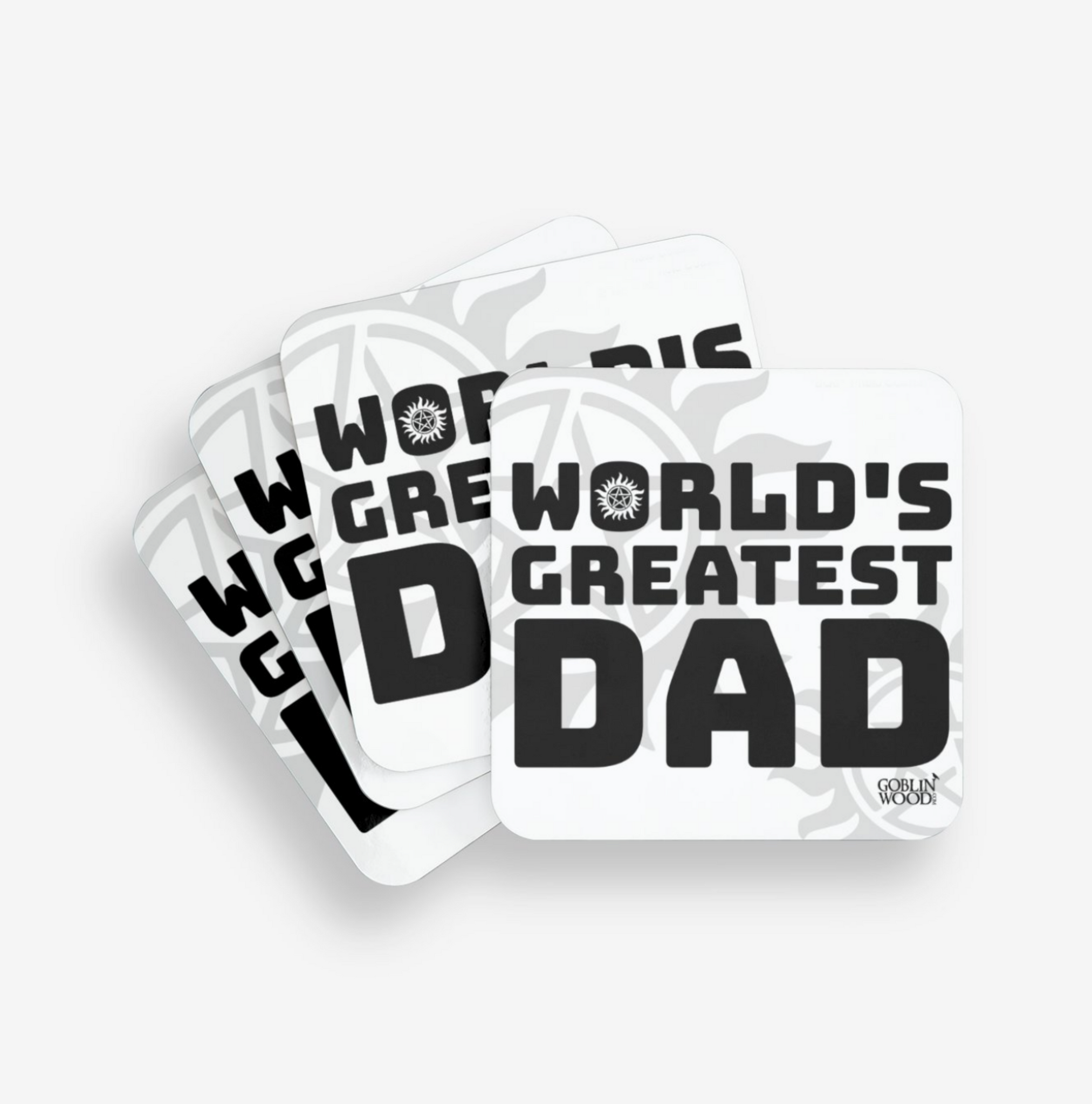 World's Greatest Dad Coaster - Supernatural inspired