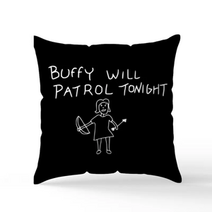 Patrol Scatter Cushion - Buffy Inspired - Goblin Wood Exclusive