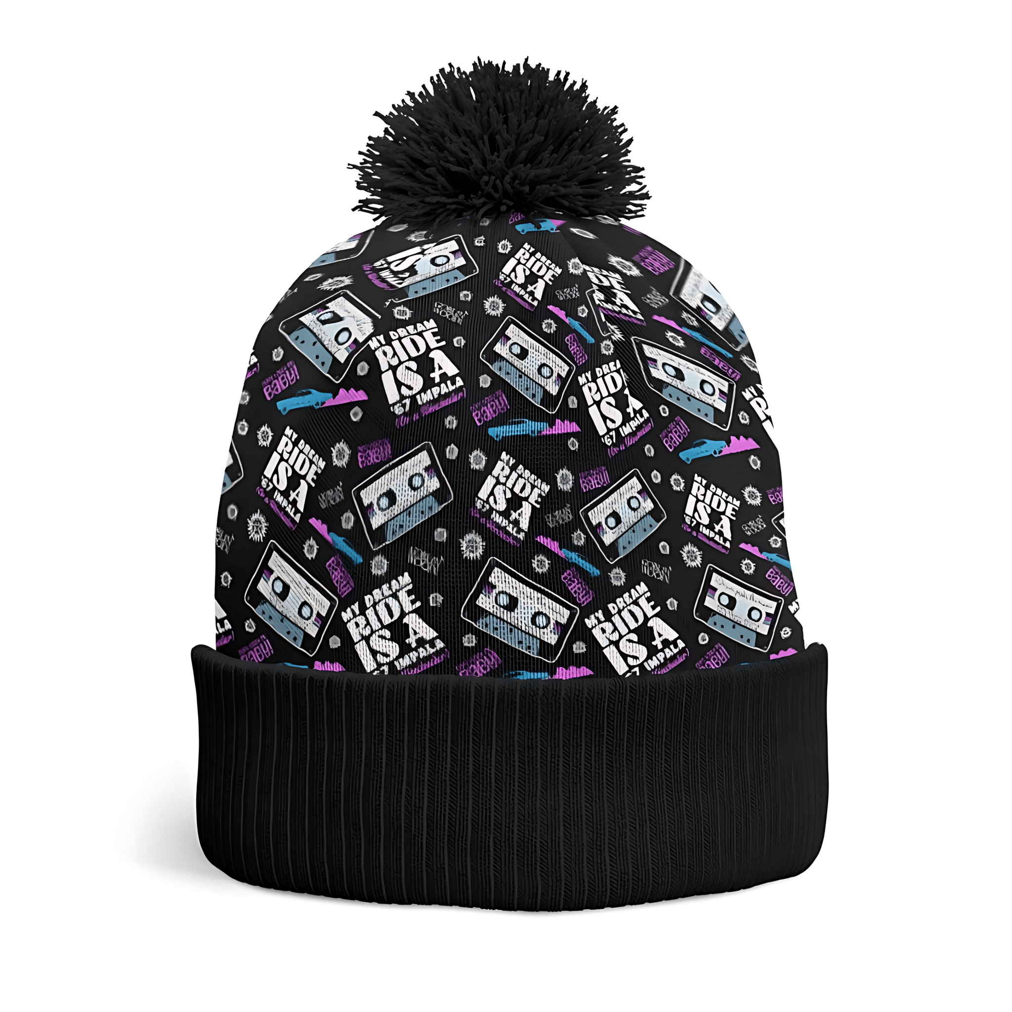 Dream Ride AOP Knit Printed Beanie - Supernatural Inspired - Goblin Wood Exclusive - Goblin Wood