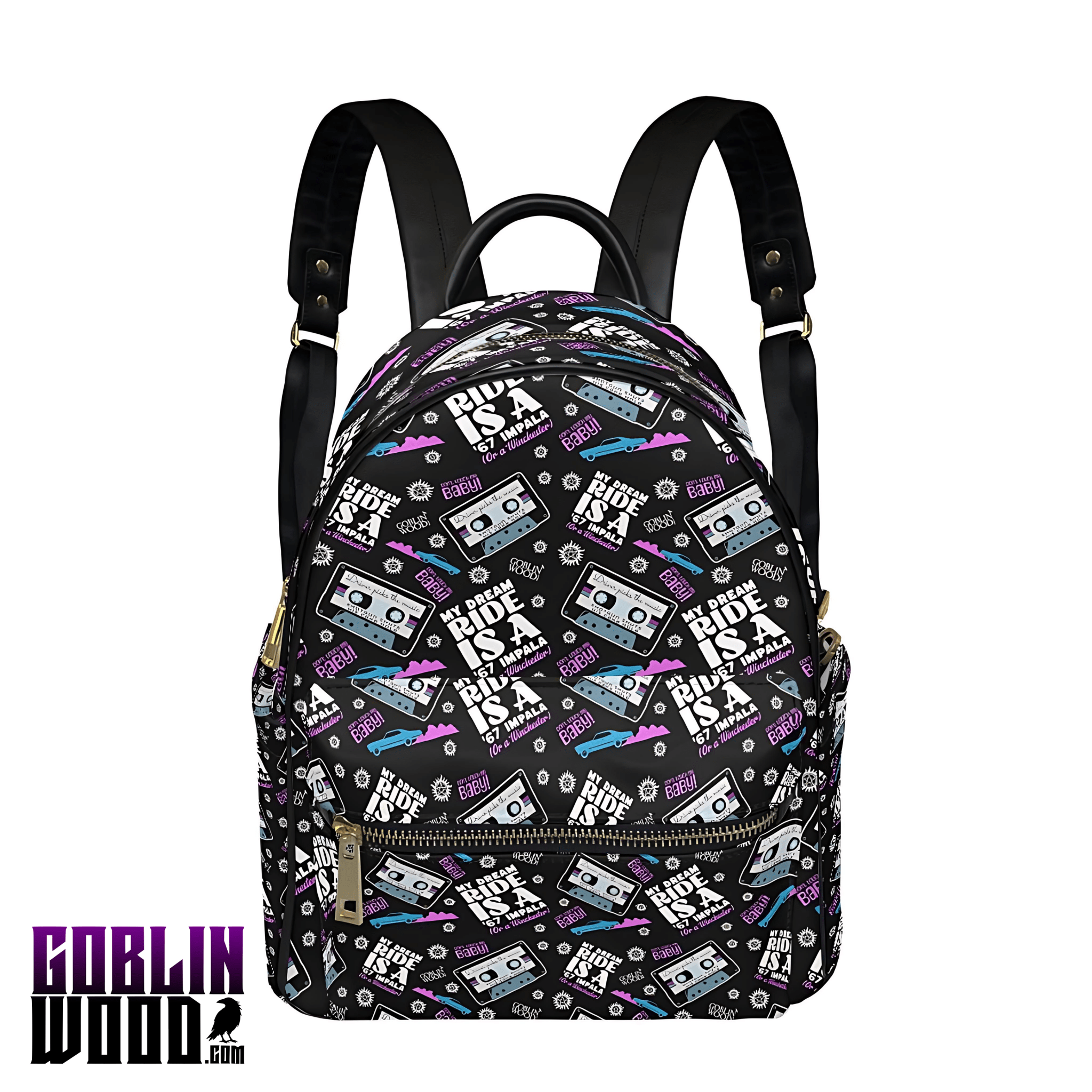 Dream Ride AOP Print Mini Backpack - Supernatural Inspired - Goblin Wood Exclusive - Goblin Wood