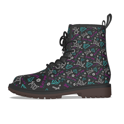 Eat Pie AOP Short Boot - Supernatural Inspired - Goblin wood Exclusive - Goblin Wood