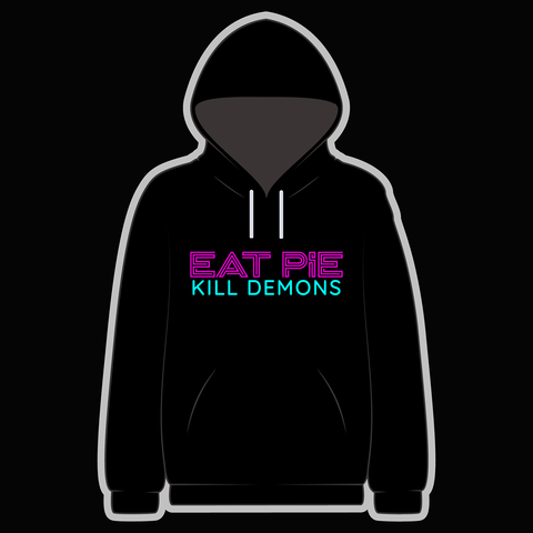 Eat Pie Black Hoody - Goblin Wood Exclusive - Goblin Wood