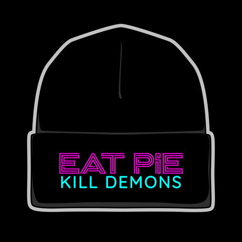 Eat Pie Embroidered Beanie - Supernatural Inspired - Goblin Wood Exclusive - Goblin Wood