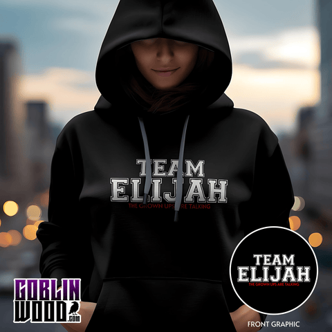 Elijah - Varsity Premium Black Hoody - TVD Inspired - Goblin Wood Exclusive - Goblin Wood