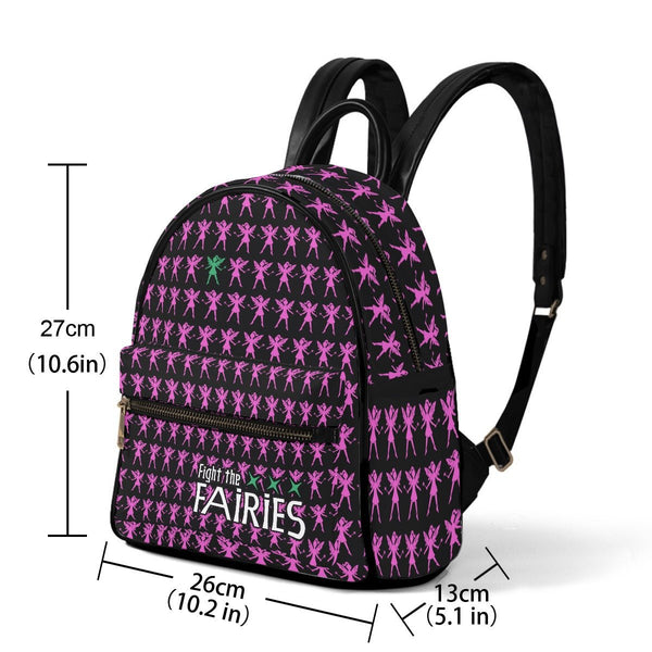 Fight The Fairies AOP Print Mini Backpack - Supernatural Inspired - Goblin Wood Exclusive - Goblin Wood