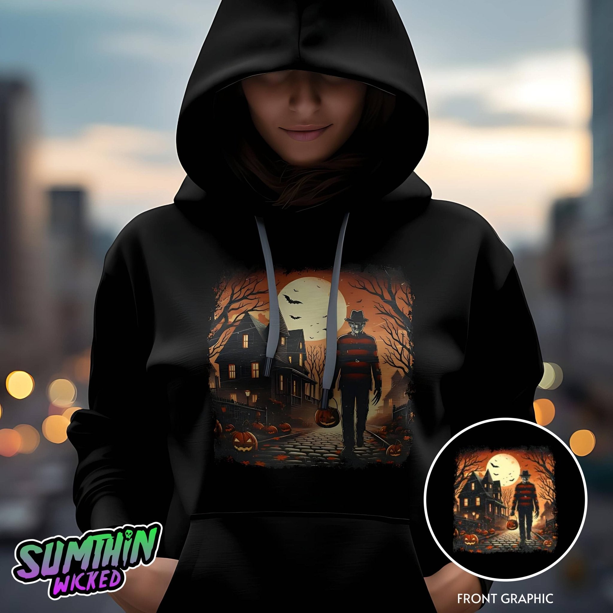 Freddy - Trick Or Treat Hoody - A Nightmare On Elm Street Inspired - Sumthin Wicked Exclusive - Goblin Wood