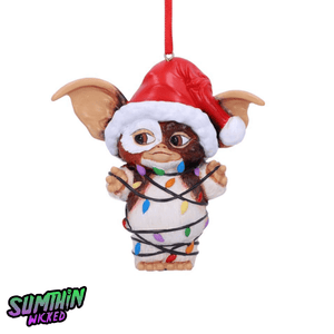 Gizmo - Fairy Lights Hanging Ornament - Gremlins - Goblin Wood