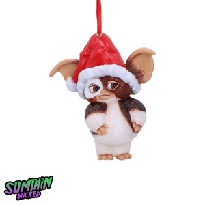 Gizmo - Santa Hanging Ornament - Gremlins - Goblin Wood