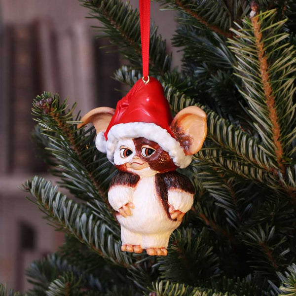 Gizmo - Santa Hanging Ornament - Gremlins - Goblin Wood