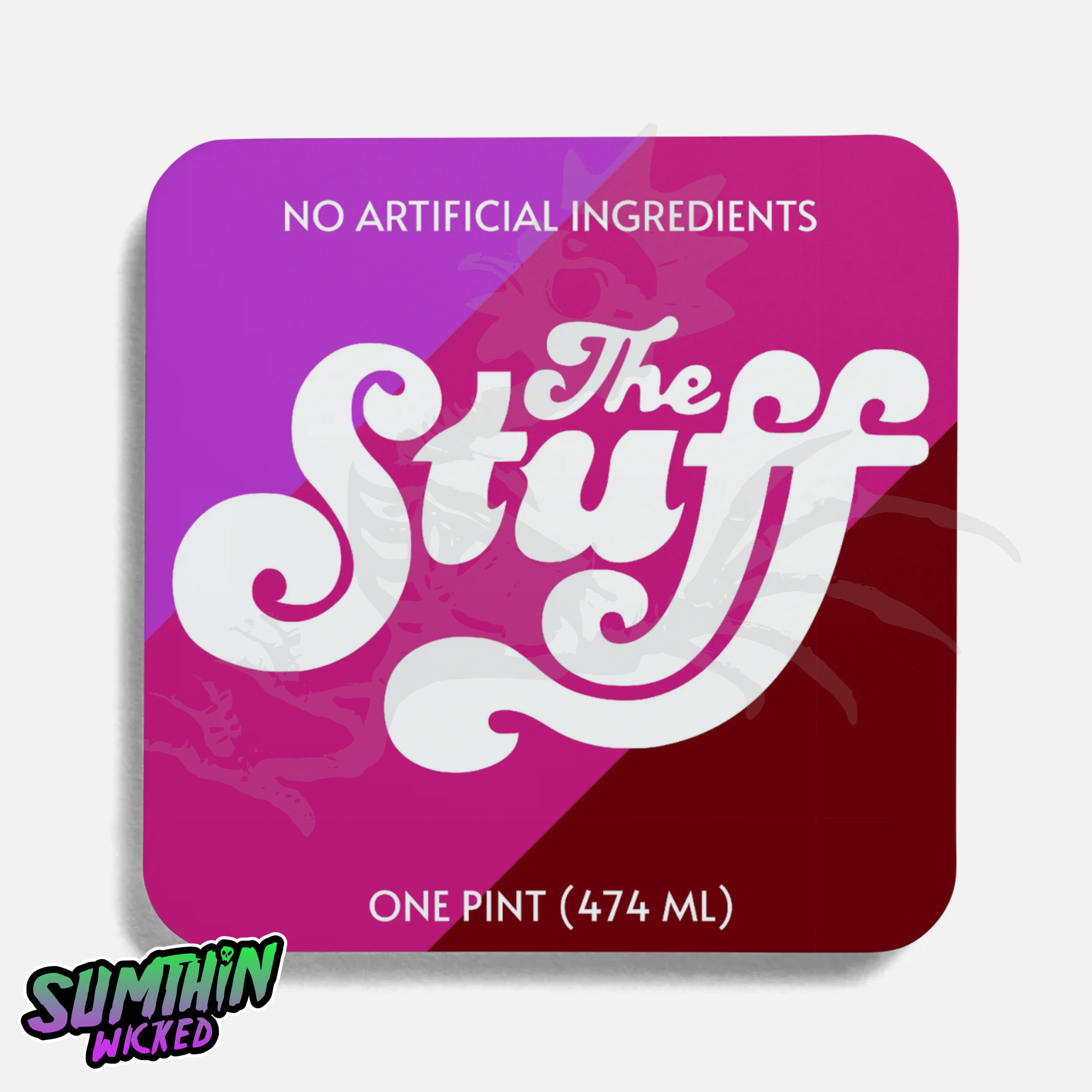 Gloop - Drinks Coaster - The Stuff Inspired - Sumthin Wicked Exclusive - Goblin Wood