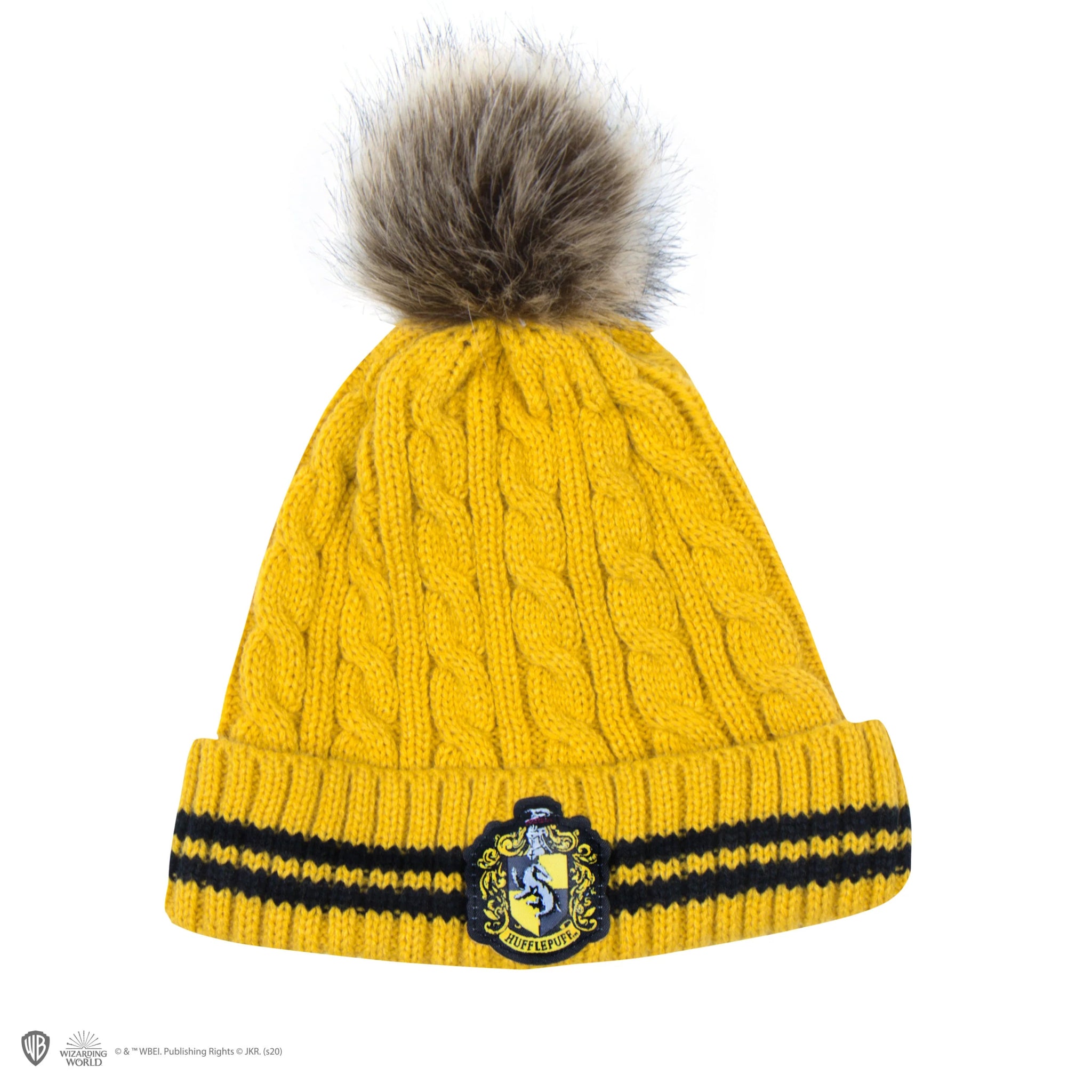 Harry Potter Hufflepuff Bobble Beanie - Goblin Wood
