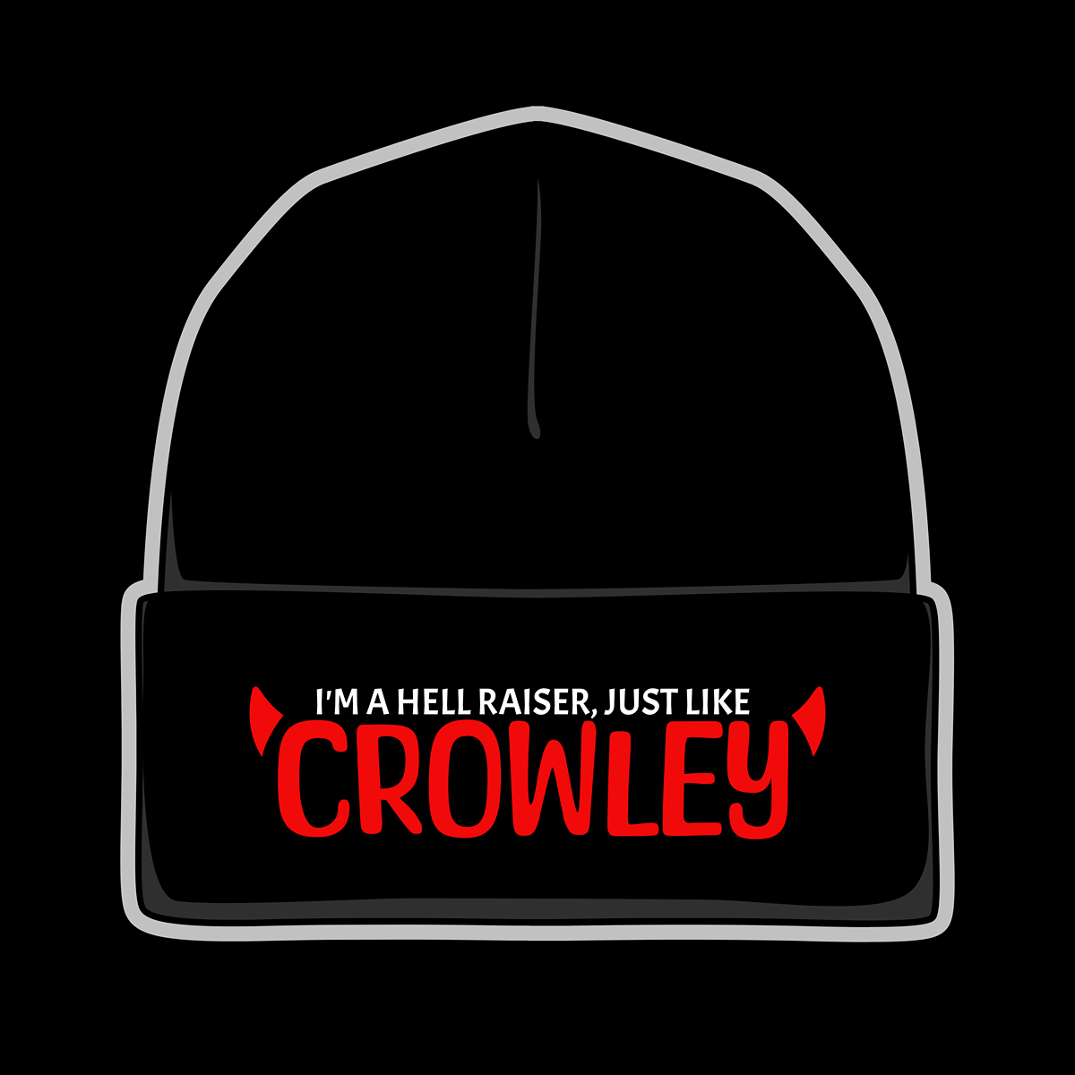 Hell Raiser Embroidered Beanie - Supernatural Inspired - Goblin Wood Exclusive - Goblin Wood