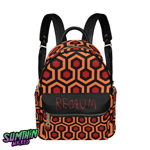 Here's Johnny! - AOP PU Mini backpack - The Shining Inspired - Sumthin Wicked Exclusive - Goblin Wood