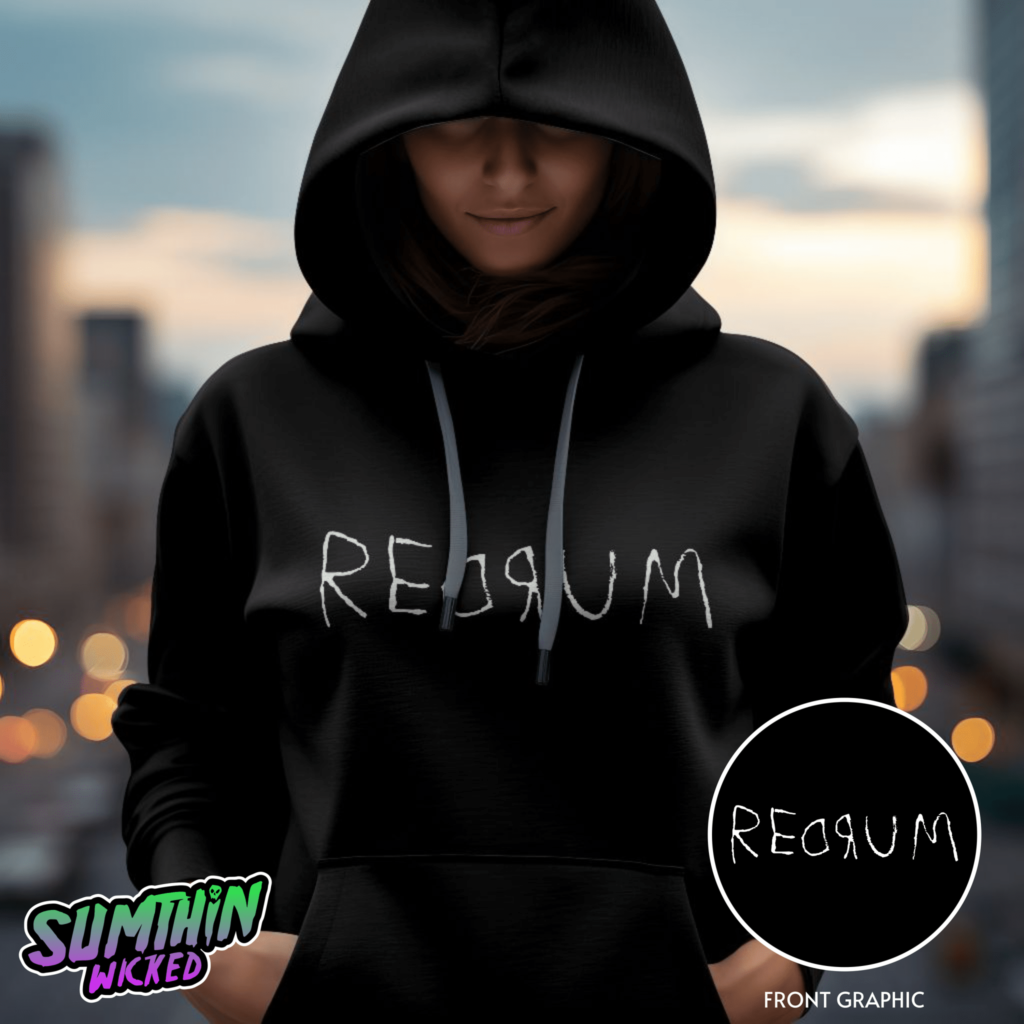 Here's Johnny! Redrum - Premium Hoody - The Shining Inspired - Sumthin Wicked Exclusive - Goblin Wood