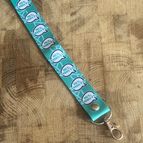 Hey Assbutt! Speech Bubble Lanyard - Supernatural Inspired - Goblin Wood Exclusive - Goblin Wood