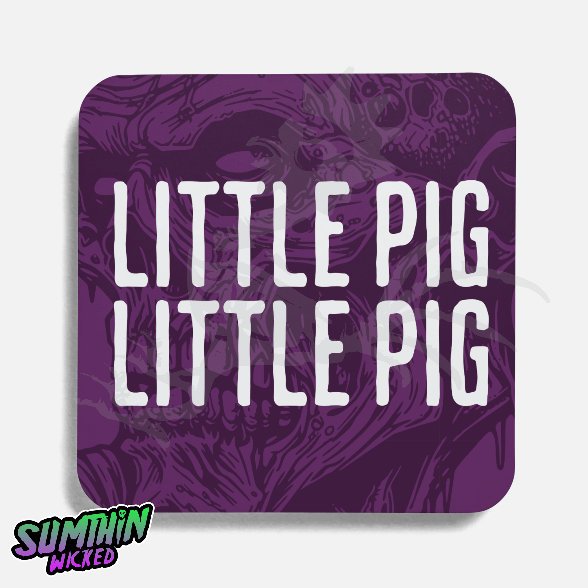 Hog - Drinks Coaster - The Walking Dead Inspired - Sumthin Wicked Exclusive - Goblin Wood