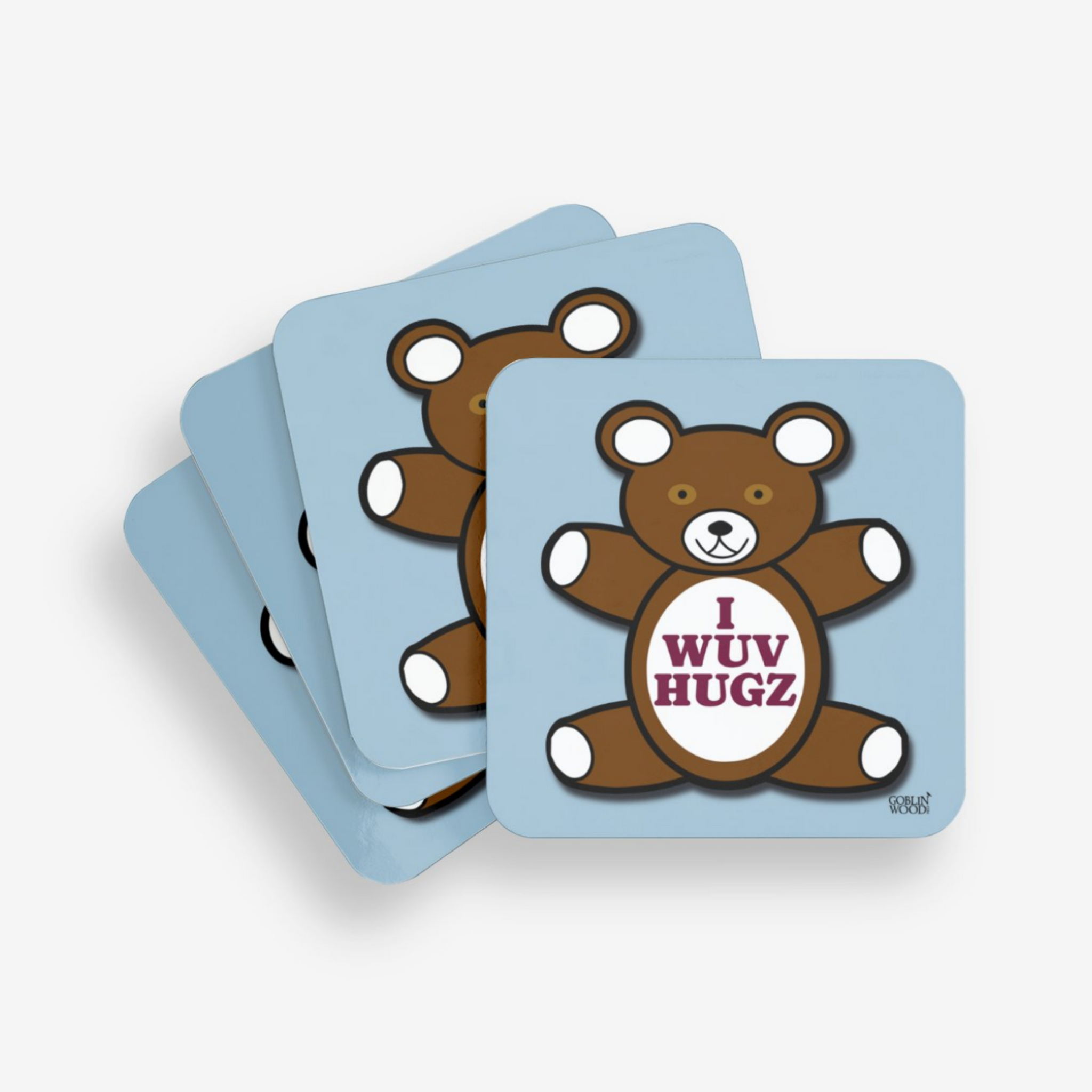 I Wuv Hugz Coaster - Supernatural inspired