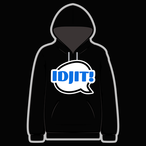 Idjit! Black Hoody - Goblin Wood Exclusive - Goblin Wood