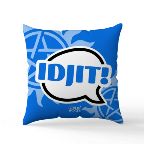 Idjit! Speech Bubble Scatter Cushion - Supernatural Inspired - Goblin Wood Exclusive - Goblin Wood