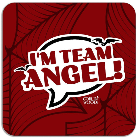 I'm Team Angel! Speech Bubble Magnet - Buffy Inspired - Goblin Wood Exclusive - Goblin Wood