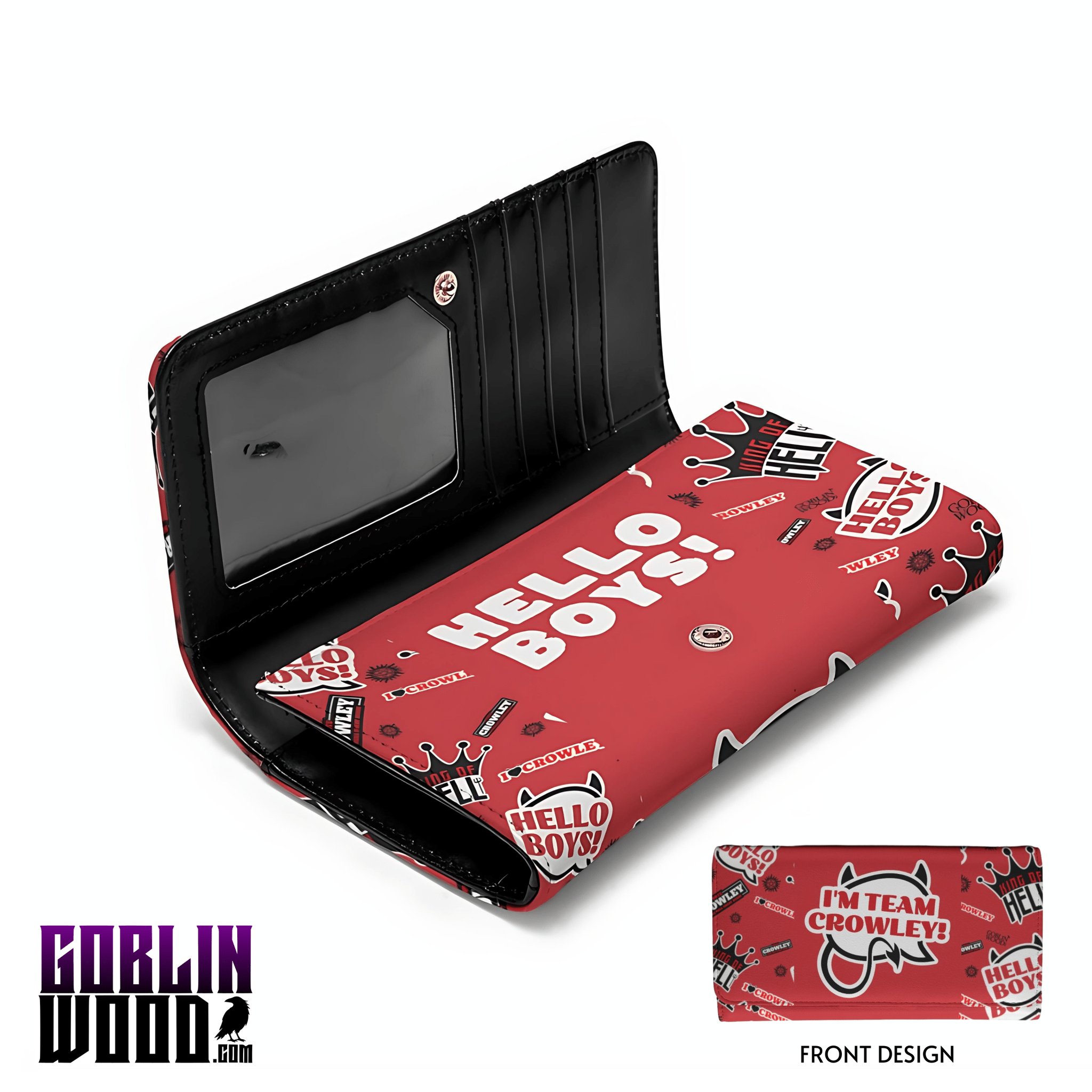 I'm Team Crowley - Supernatural Inspired Purse - Goblin Wood Exclusive - Goblin Wood
