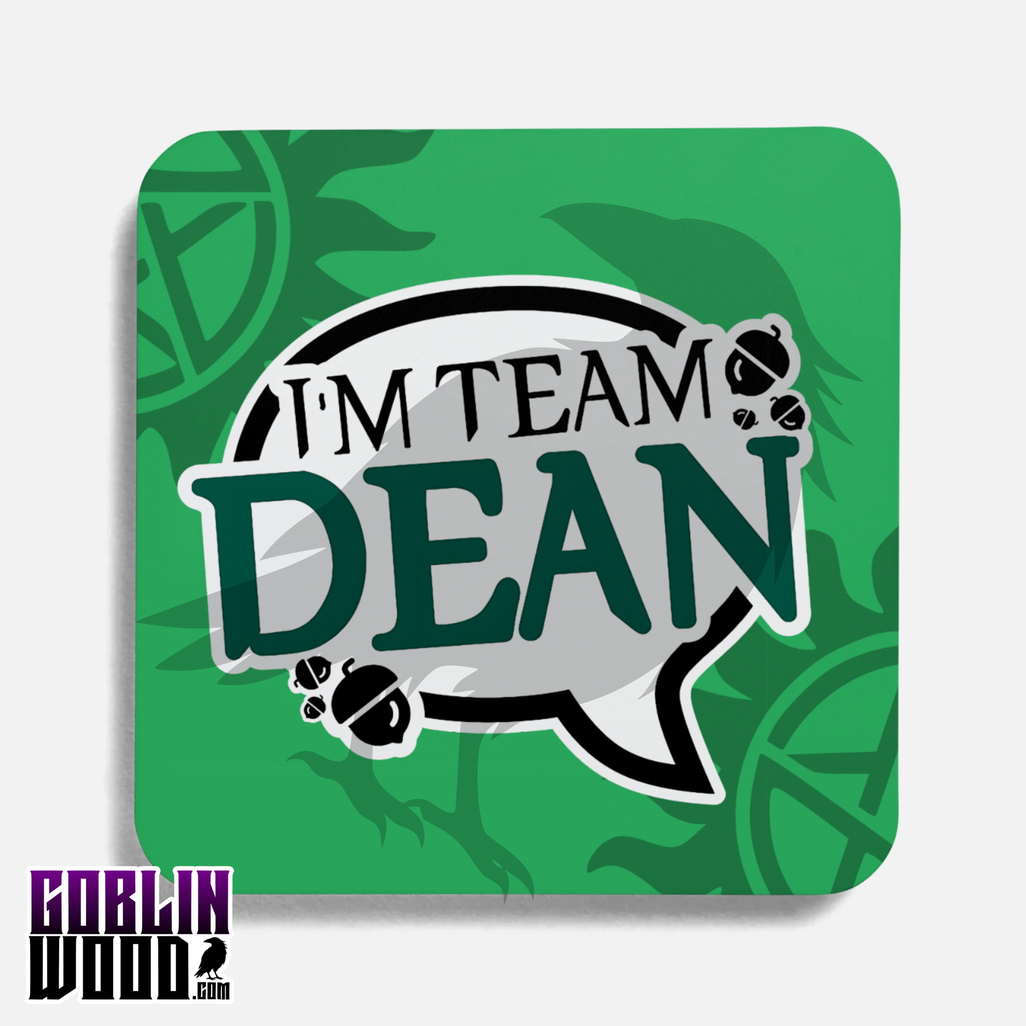 I'm Team Dean! - Drinks Coaster - Supernatural Inspired - Goblin Wood Exclusive - Goblin Wood