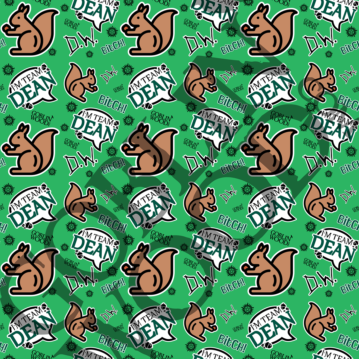 I'm Team Dean Green Phone Background - Goblin Wood Exclusive - Goblin Wood