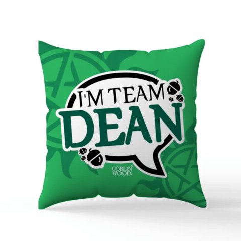 I'm Team Dean! Speech Bubble Scatter Cushion - Supernatural Inspired - Goblin Wood Exclusive - Goblin Wood