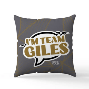 I'm Team Giles! Speech Bubble Scatter Cushion - Buffy Inspired - Goblin Wood Exclusive - Goblin Wood