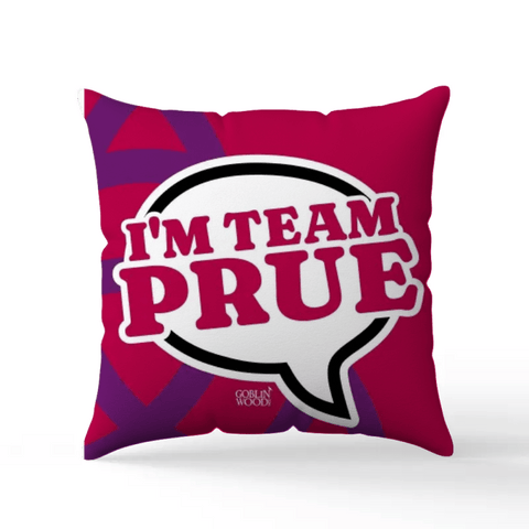 I'm Team Prue! Speech Bubble Scatter Cushion - Charmed inspired - Goblin Wood