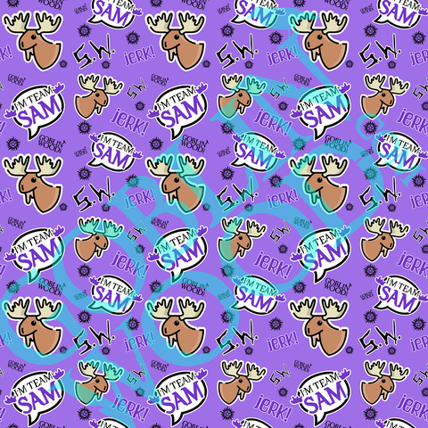 I'm Team Sam Purple Phone Background - Goblin Wood Exclusive - Goblin Wood