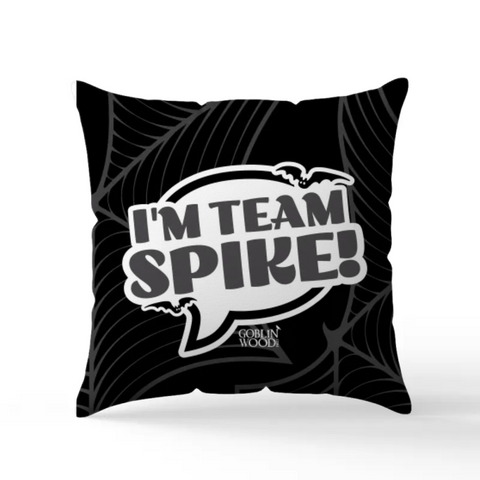 I'm Team Spike! Speech Bubble Scatter Cushion - Buffy Inspired - Goblin Wood Exclusive - Goblin Wood