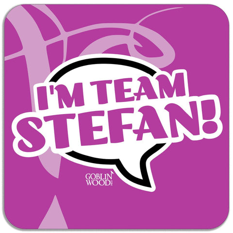 I'm Team Stefan! Speech Bubble Magnet - TVD Inspired - Goblin Wood Exclusive - Goblin Wood